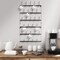 Sorbus Metal Coffee Mug Rack - Large 6 Row Wall Mounted Storage Display For Coffee Mugs, Tea Cups, Mason Jars, and More